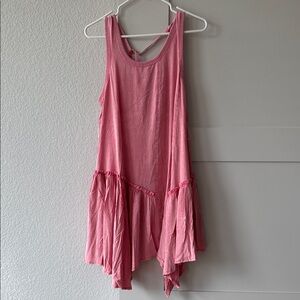 Entro Pink Ruffle Hem Women’s Dress